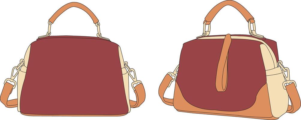 handbag flat design, handbag fashion colorfull, hand bag illustration set