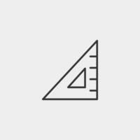 Back to school icon. Ruler icon for web and mobile app. vector