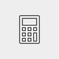 Calculation liner icon. Learning icon for web and mobile app. vector