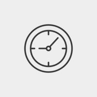 Clock liner icon. Time icon for web and mobile app. vector