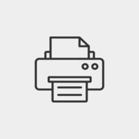 Back to school liner icon. Printer icon for web and mobile app. vector