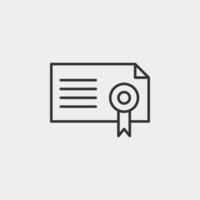 Back to school liner icon. Certificate icon for web and mobile app. vector