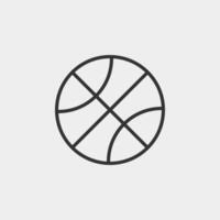 Back to school liner icon. Basketball icon for web and mobile app. vector