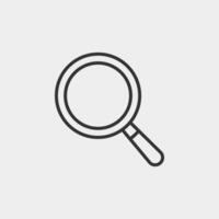 Back to school liner icon. Search, magnifier icon for web and mobile app. vector