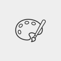 Art liner icon. Artist icon for web and mobile app. vector