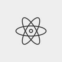 Atomic liner icon. Chemical icon for web and mobile app. vector