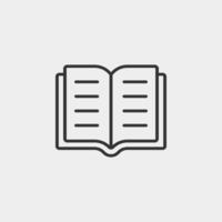 Book liner icon. Learning icon for web and mobile app. vector