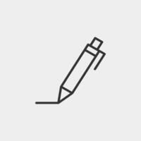 Back to school icon. Pen icon for web and mobile app. vector
