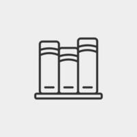 Back to school simple icon. Books icon for web and mobile app. vector