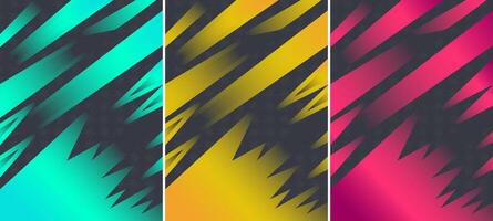 Set of Sports jersey pattern design Background for sublimation vector