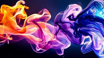 A colorful abstract background with smoke coming out of it video