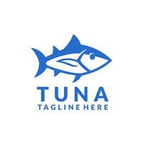 Simple Tuna Fish Logo Design vector