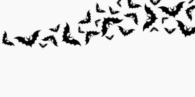 halloween background with copy space area, design with bat pattern. template for banner, greeting card, flyer, social media, web vector