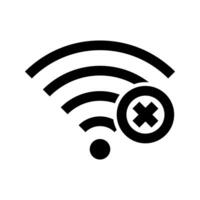 illustration of no internet connection icon vector