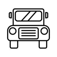 front view of a car icon vector