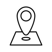 location pin of a GPS map icon vector