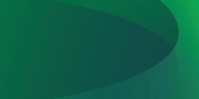 Abstract green geometric curves on green gradient background. Dynamic shapes composition. vector