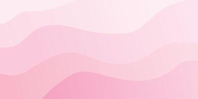 Abstract pink wave background, minimal waves design vector
