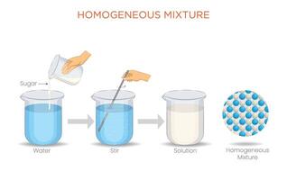 Homogeneous Mixtures Uniform Composition and Even Distribution vector