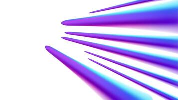 3D Fluid Blue Rays Zoom in Motion Effect, Purple Smooth Light Gradient Isolated on White Background vector