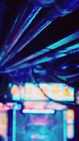Neon Lights Illuminate a Vibrant Room, Creating an Enchanting Atmosphere video