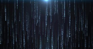 Random binary code. Modern technology hexadecimal code concept. digital futuristic background video