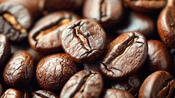 A pile of coffee beans sitting on top of each other video