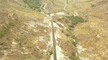 Aerial view of a Murcia Highway on a cloudy day video