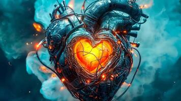 un' cuore sagomato oggetto con un' raggiante cuore dentro di esso video