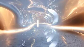 A digital painting of a tunnel with a light at the end of it video