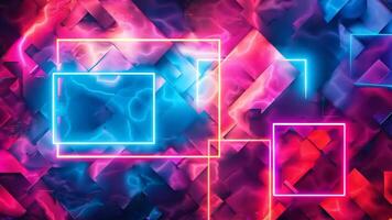 A colorful background with a square and a square in the middle of it video