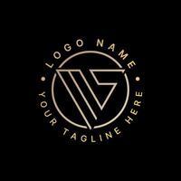 Logo design graphic concept creative abstract premium stock initial MS line sport font on triangle circle. Related to monogram typography brand vector