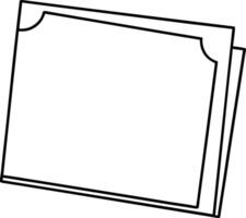 Clean Blank Card for Custom Messages vector