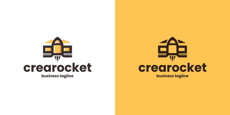 creative rocket logo design