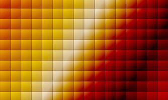Square mosaic yellow and red geometrical abstract background. vector