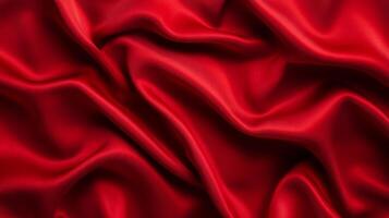 Bright red velvet with bold folds and deep shadows abstract luxury background for World Heart Day vibrant and powerful emphasizing health and vitality photo