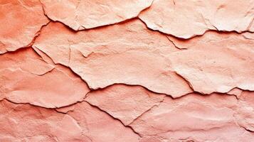 Coarse stone texture in warm terracotta and dusty pink for World Mental Health Day rough surface with subtle ribbon patterns blending into the background symbolizing hope and awareness photo