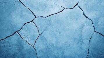 Rough concrete wall texture in vibrant icy blue and silver tones capturing the cool festive essence of New Year abstract cracks and grain for a wintry atmosphere photo