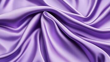 Smooth lavender satin in flowing folds with soft reflections and subtle silver accents perfect abstract background for Easter or spring themes light and delicate photo