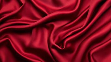 Velvet burgundy fabric with dramatic twists and deep shadows sumptuous and moody abstract background luxury vibe for holiday decor or New Year celebration photo