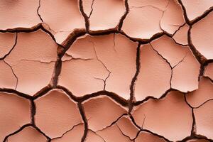 Closeup of dry cracked skin texture detailed with flaky patches and rough surface highlighting dehydration photo