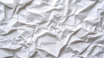 Softly crumpled paper background in light grey tones with subtle creases and folds for an organic texture photo