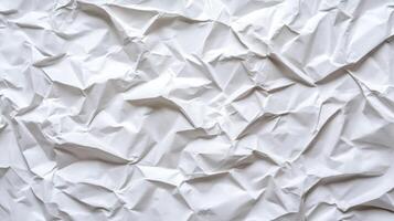 Softly crumpled paper background in light grey tones with subtle creases and folds for an organic texture photo