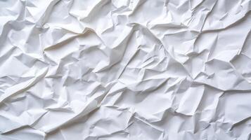 Softly crumpled paper background in light grey tones with subtle creases and folds for an organic texture photo