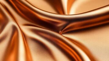 Closeup of metallic copper leather with a rich textured surface and shimmering highlights showing warmth and luxury photo