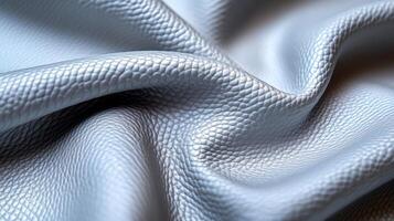 Soft grey leather with a faint silver sheen and a smooth even texture evoking the calm of a winter sky photo