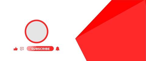 A red and white background with a white and red logo vector