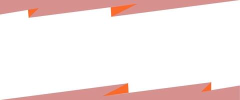 An orange and white square frame with a white border vector