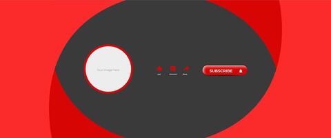 a red and black button with a red circle vector