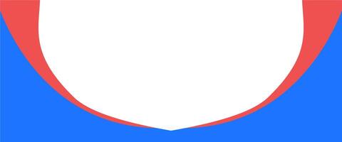A blue and red shield with a white border vector